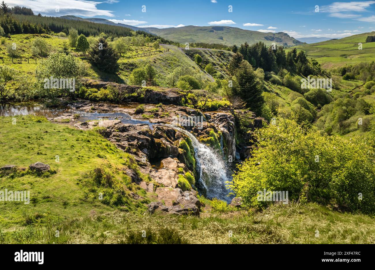 Geografie / Reise, Großbritannien, Schottland, Loop of Fintry Waterfalls on River Endrick, Fintry, ADDITIONAL-RIGHTS-CLEARANCE-INFO-NOT-AVAILABLE Stockfoto