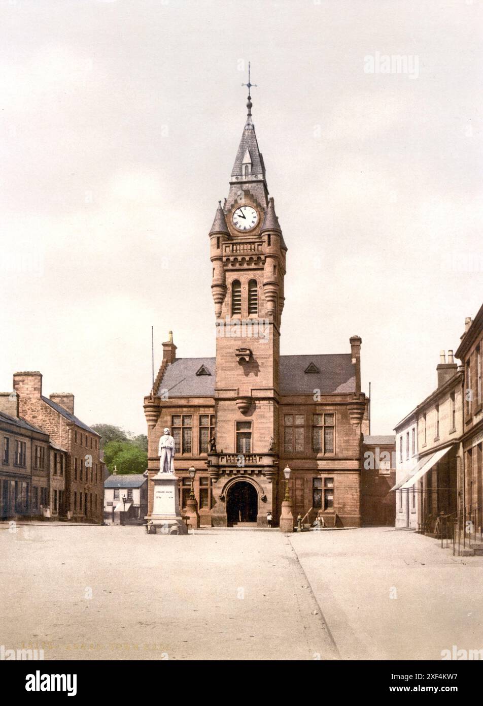 Rathaus, Annan, Schottland /, Rathaus, Schottland, historisch, digital restaurierte Reproduktion von einer Vorlage aus dem 19. Jahrhundert, Datum nicht angegeben Stockfoto