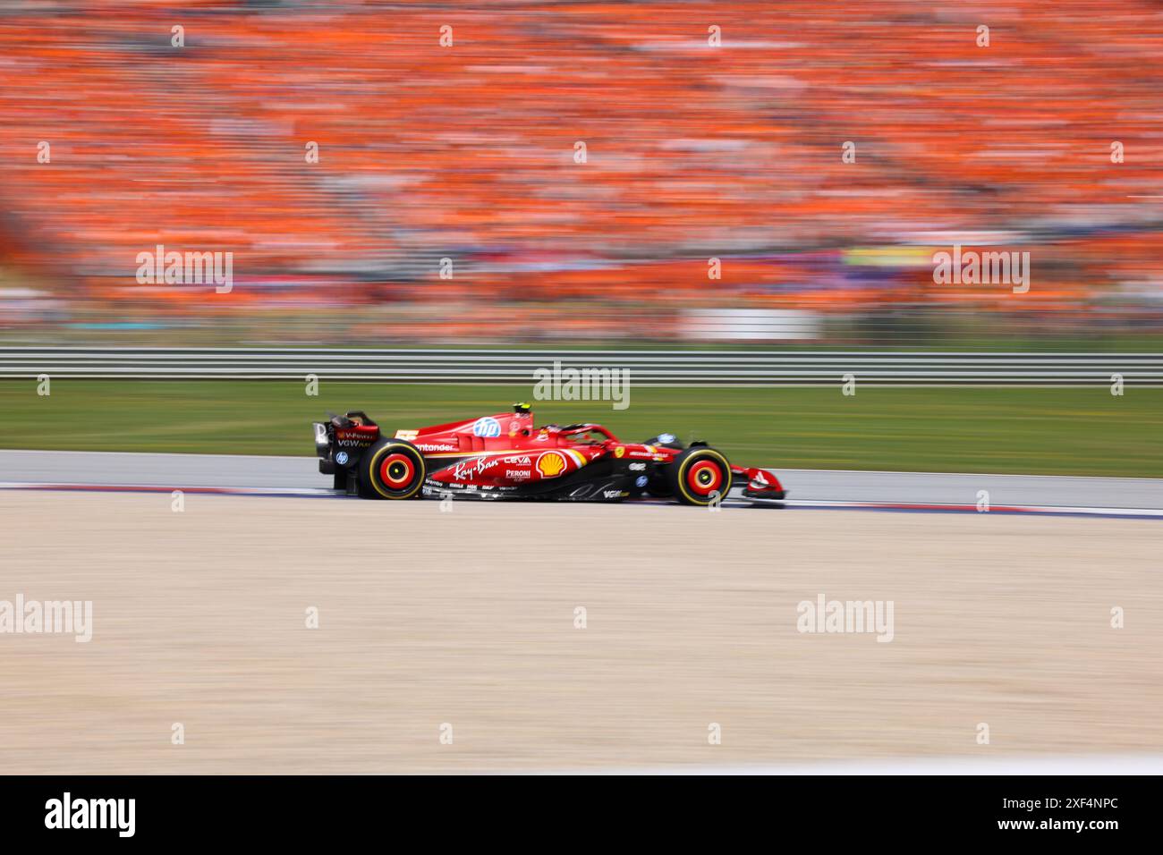 55 Carlos Sainz (Scuderia Ferrari HP, #55), AUT, Oesterreich, Formel 1 Weltmeisterschaft, Großer Preis Österreichs, 30.06.2024 Foto: Eibner-Pressefoto/Annika Graf Stockfoto