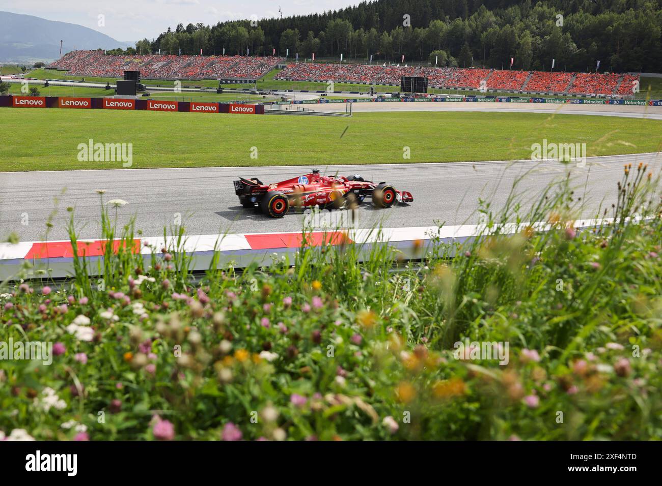 16 Charles Leclerc (Scuderia Ferrari HP, #16), AUT, Oesterreich, Formel 1 Weltmeisterschaft, Großer Preis Österreichs, 30.06.2024 Foto: Eibner-Pressefoto/Annika Graf Stockfoto