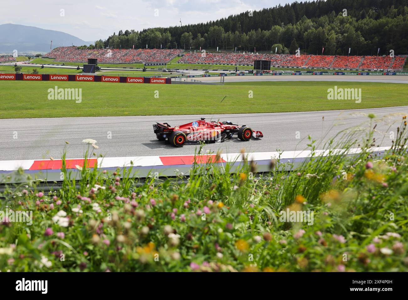 16 Charles Leclerc (Scuderia Ferrari HP, #16), AUT, Oesterreich, Formel 1 Weltmeisterschaft, Großer Preis Österreichs, 30.06.2024 Foto: Eibner-Pressefoto/Annika Graf Stockfoto