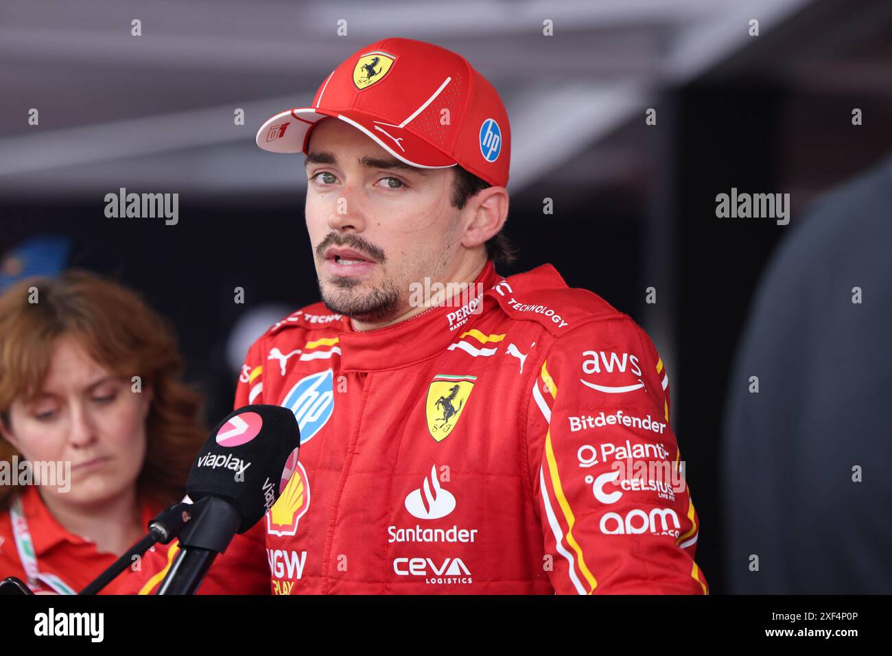 16 Charles Leclerc (Scuderia Ferrari HP, #16), AUT, Oesterreich, Formel 1 Weltmeisterschaft, Großer Preis Österreichs, 30.06.2024 Foto: Eibner-Pressefoto/Annika Graf Stockfoto