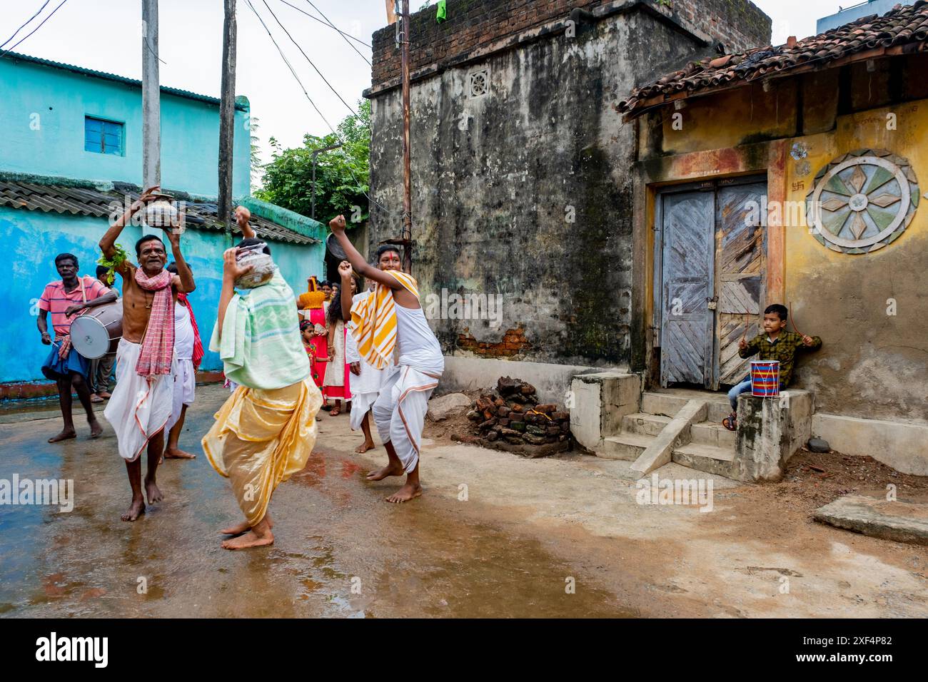 Durga-Idol-Immersion Stockfoto