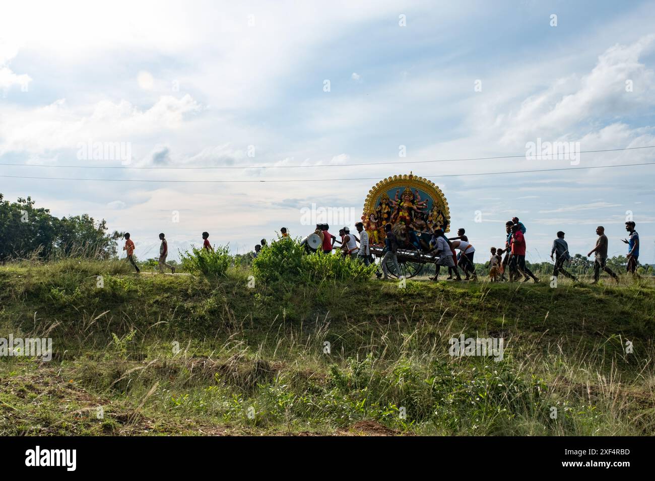 Durga-Idol-Immersion Stockfoto
