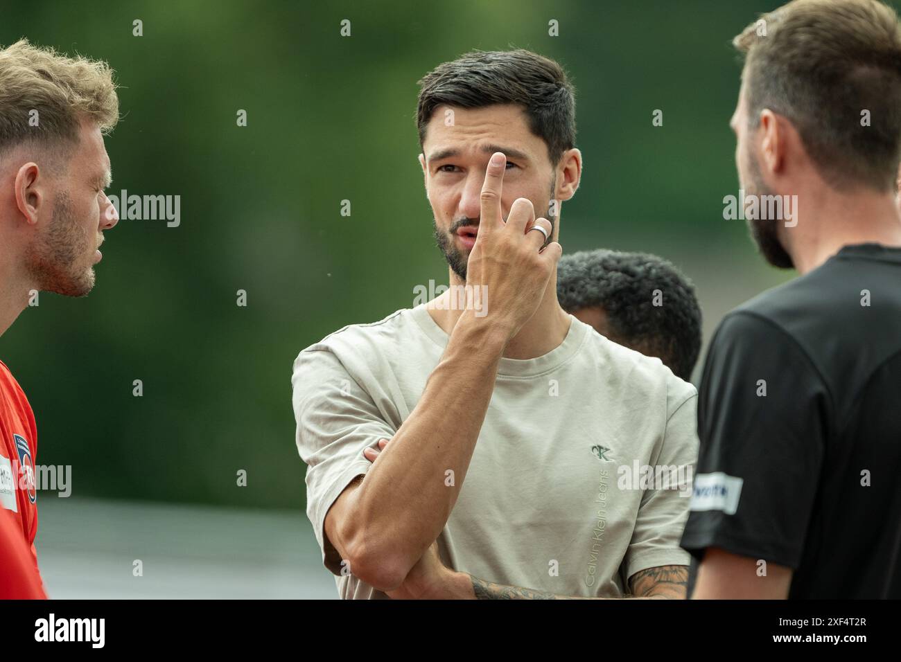 Tim Kleindienst (FC Heidenheim, #10), GER, FC Heidenheim, Laktattest, Fussball, Bundesliga, Spielzeit 2024/2025, 01.07.2024, Foto: Eibner-Pressefoto/Sascha Walther Stockfoto