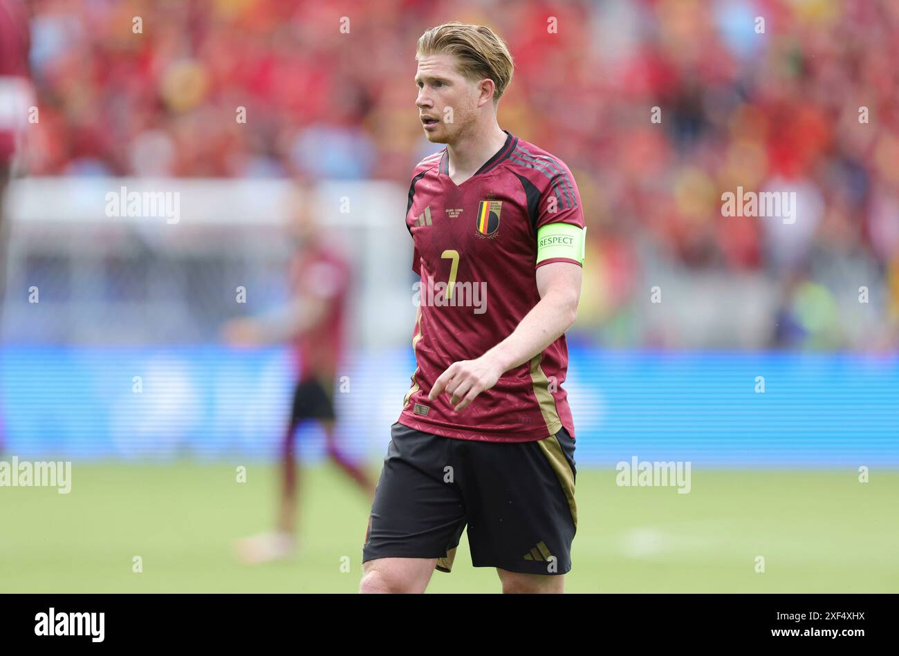 firo : 17.06.2024, Fußball: UEFA EURO 2024, EM, Europameisterschaft 2024, Gruppenphase, M09, Spiel 09, BEL, Belgien - SVK, Slowakei 0:1 Kevin de Bruyne von Belgien Stockfoto