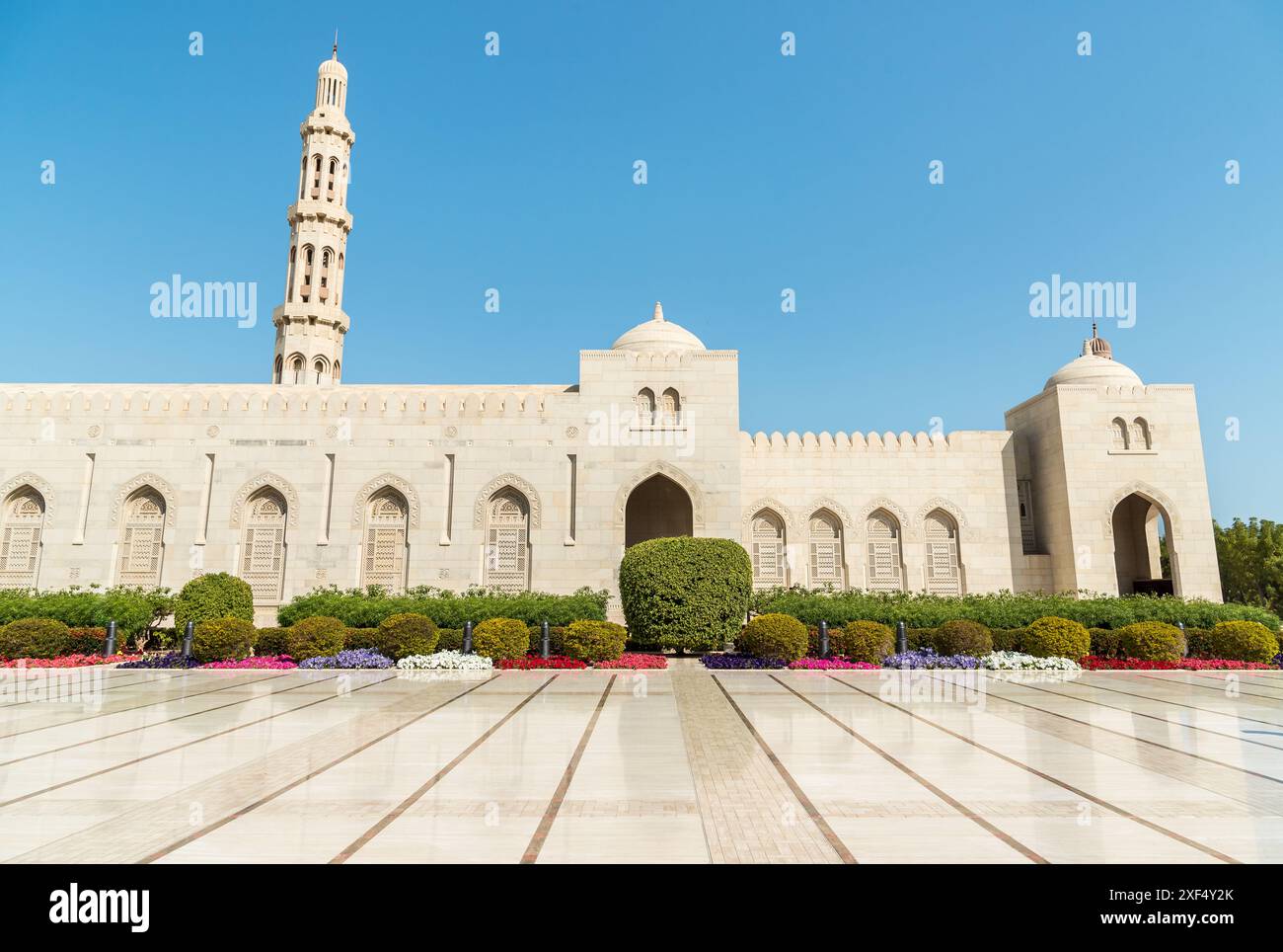 Die große Moschee des Sultans Qaboos in Muscat, Oman, Naher Osten Stockfoto