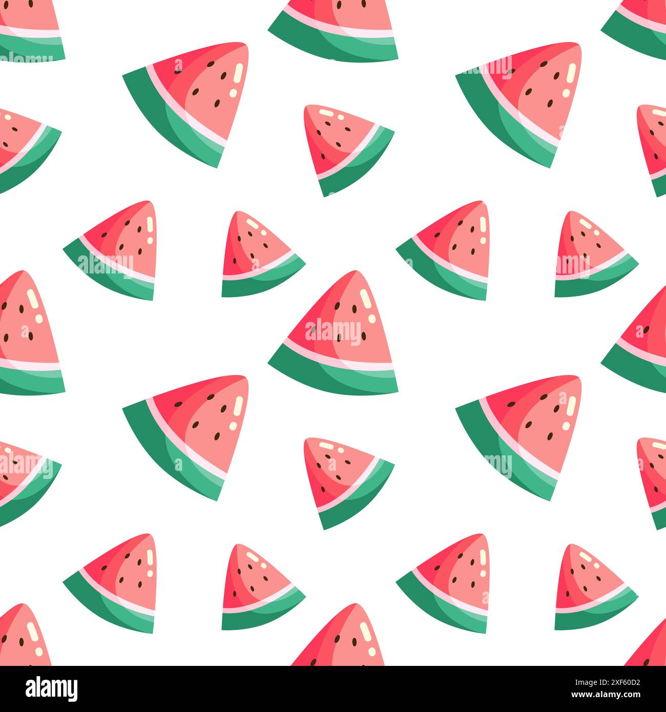 Nahtloses Vektor-Muster mit Wassermelone Stock Vektor