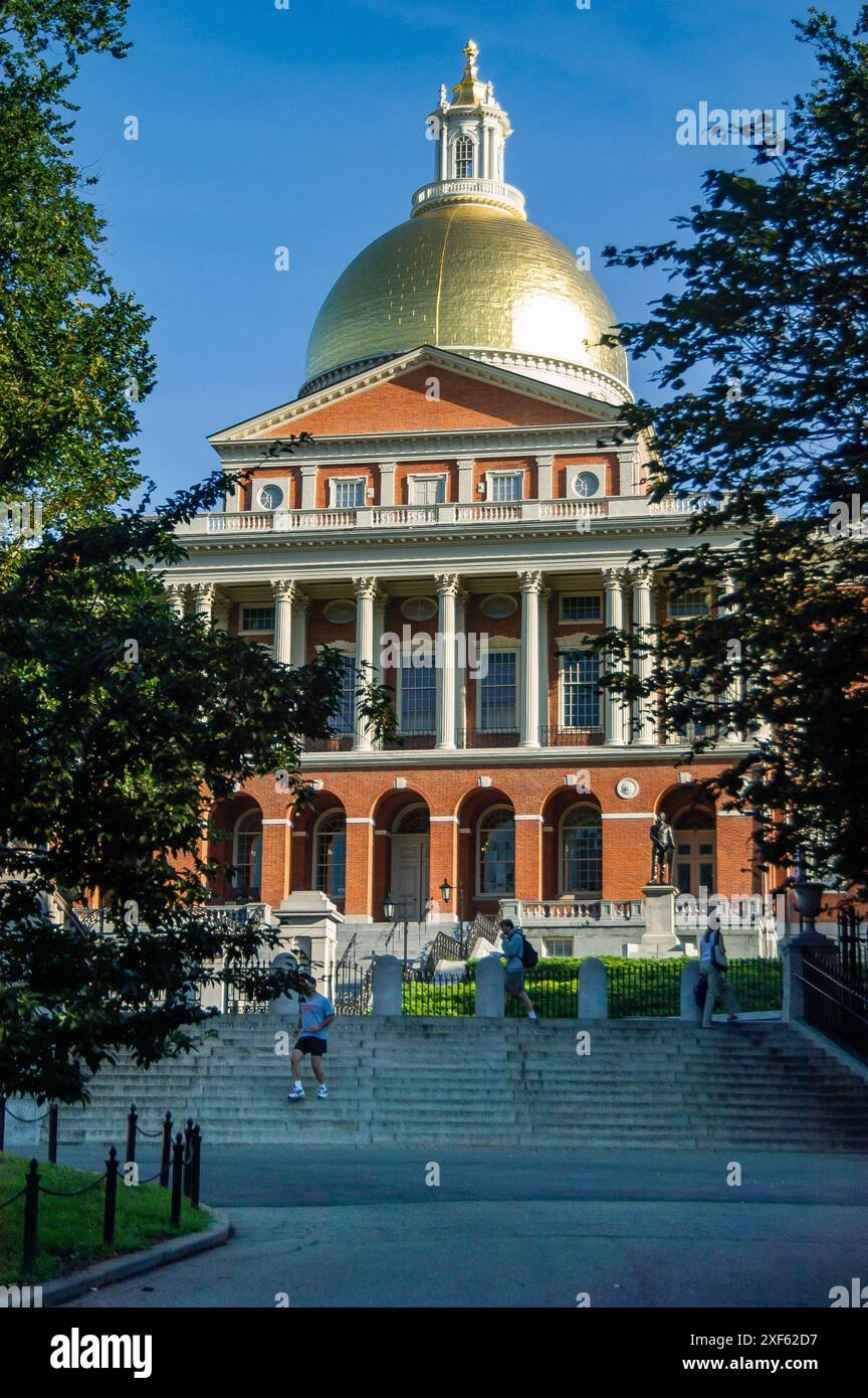 Das State House, Boston, Massachusetts, Vereinigte Staaten von Amerika Stockfoto