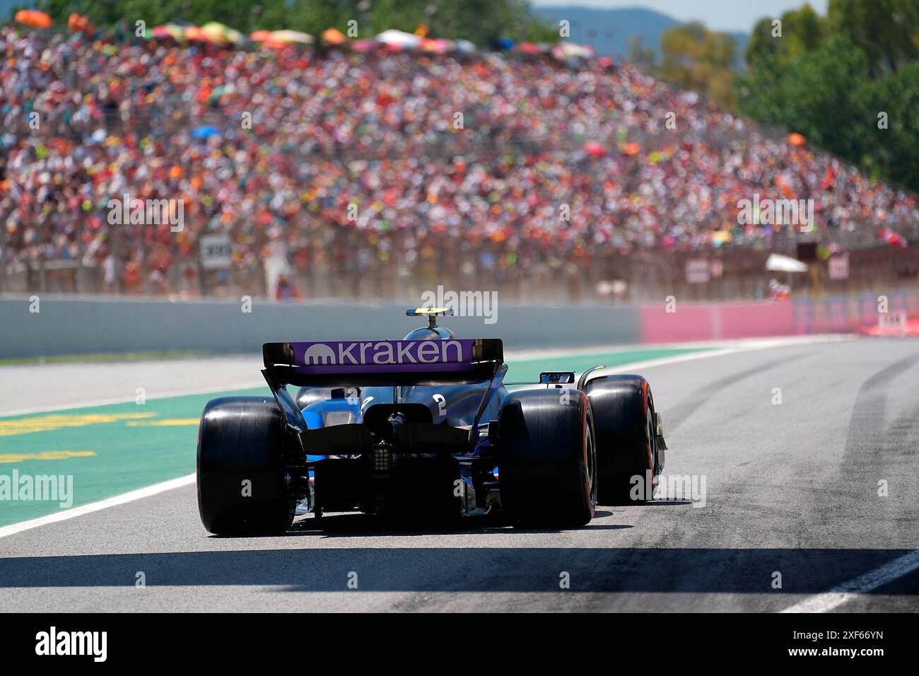 22.06.2024, Circuit de Catalunya, Barcelona, Formel 1 Aramco Grand Prix von Spanien 2024, Bild Logan Sargeant (USA), Williams Racing Stockfoto