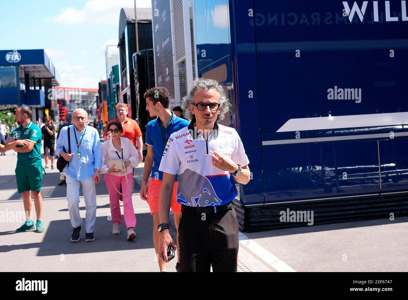 Barcelona, Spanien. Juni 2024. 22.06.2024, Circuit de Catalunya, Barcelona, Formel 1 Aramco Grand Prix von Spanien 2024, im Bild Teamchef Laurent Mekies (Scuderia Alpha Tauri) Credit: dpa/Alamy Live News Stockfoto