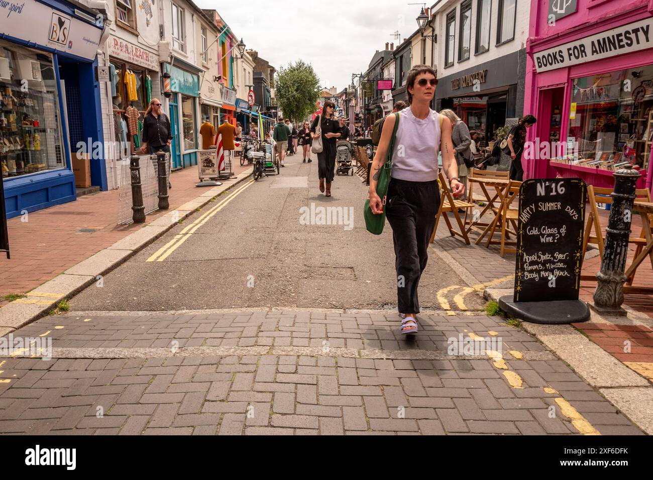 Brighton, 28. Juni 2024: The North Laine Neighborhood Stockfoto