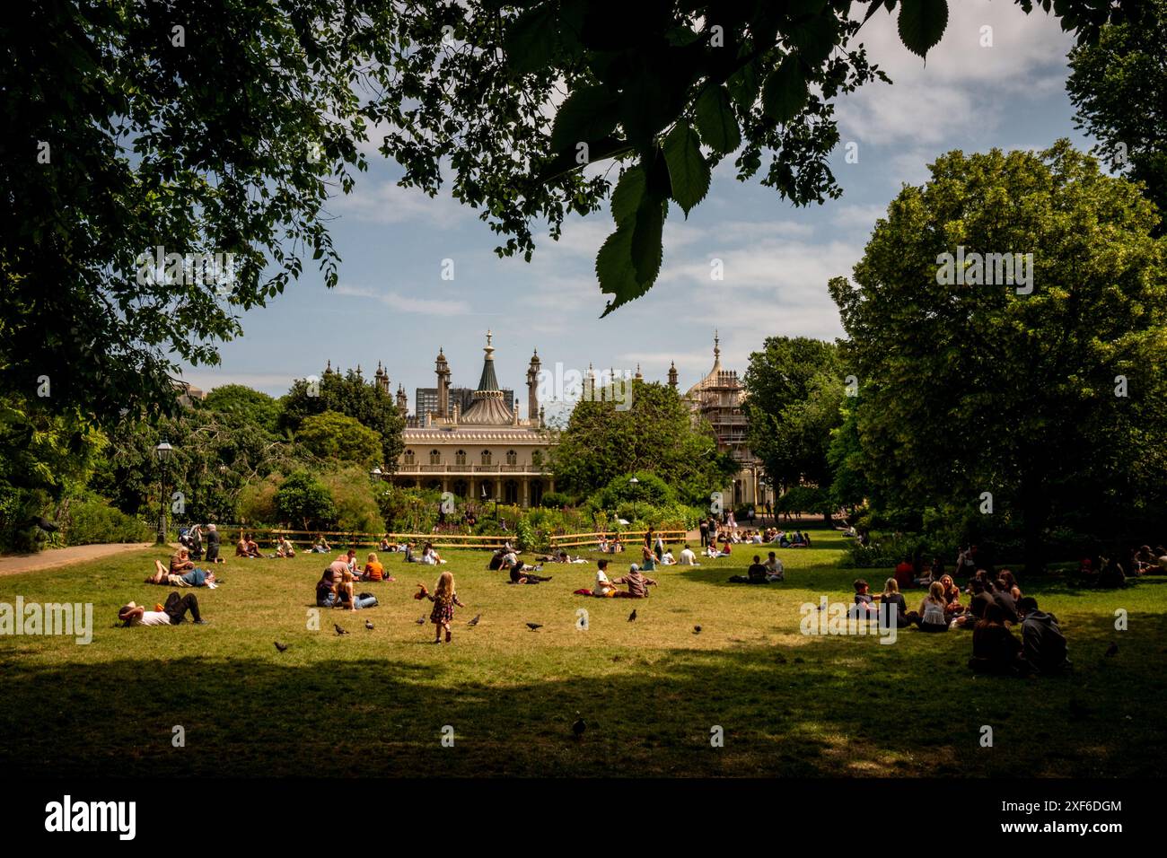 Brighton, 28. Juni 2024: Pavilion Gardens Stockfoto