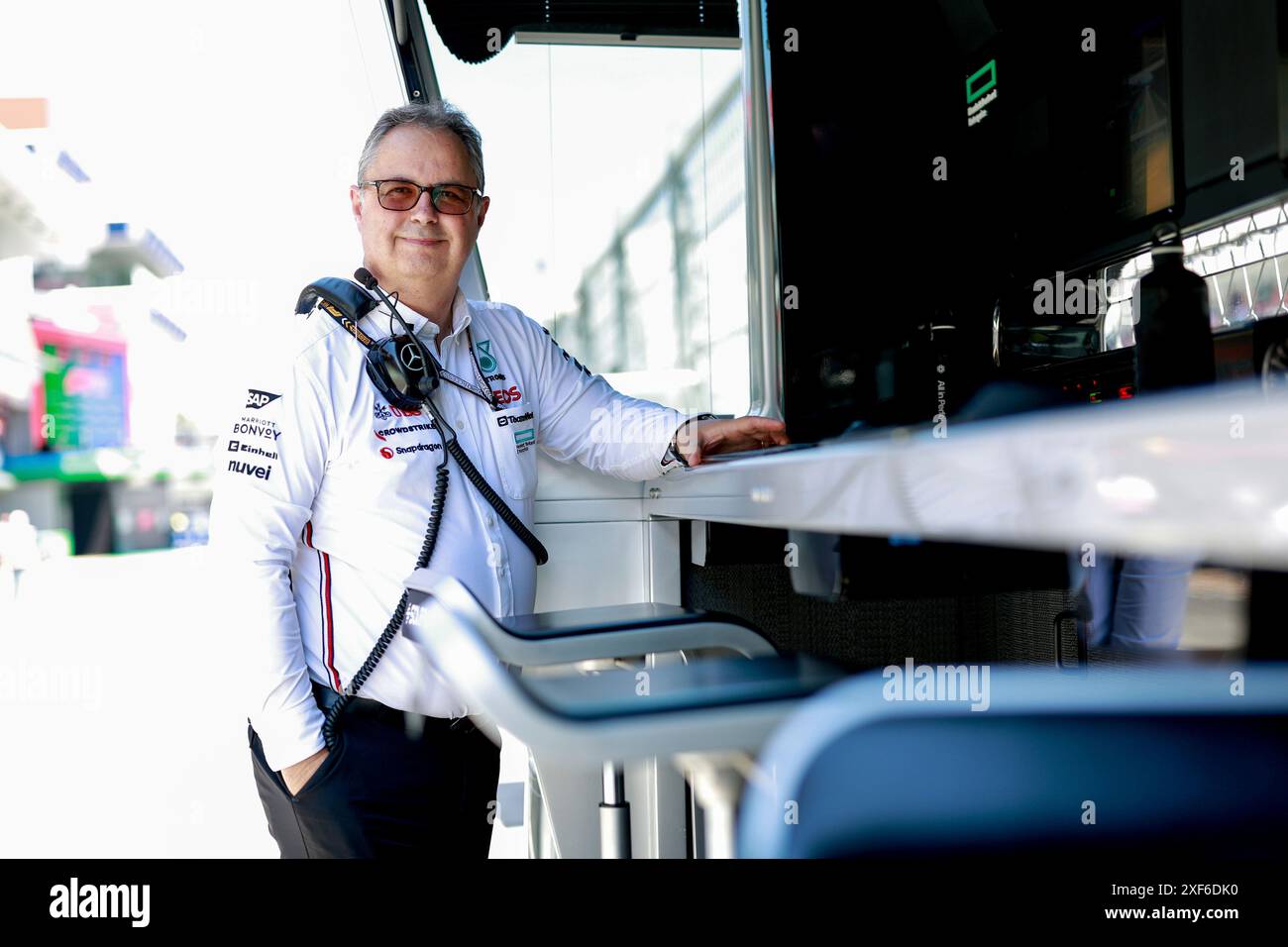 Barcelona, Spanien. Juni 2024. Ron Meadows (GBR, Mercedes-AMG Petronas F1 Team), F1 Grand Prix von Spanien auf dem Circuit de Barcelona-Catalunya am 23. Juni 2024 in Barcelona, Spanien. (Foto von HOCH ZWEI) Credit: dpa/Alamy Live News Stockfoto