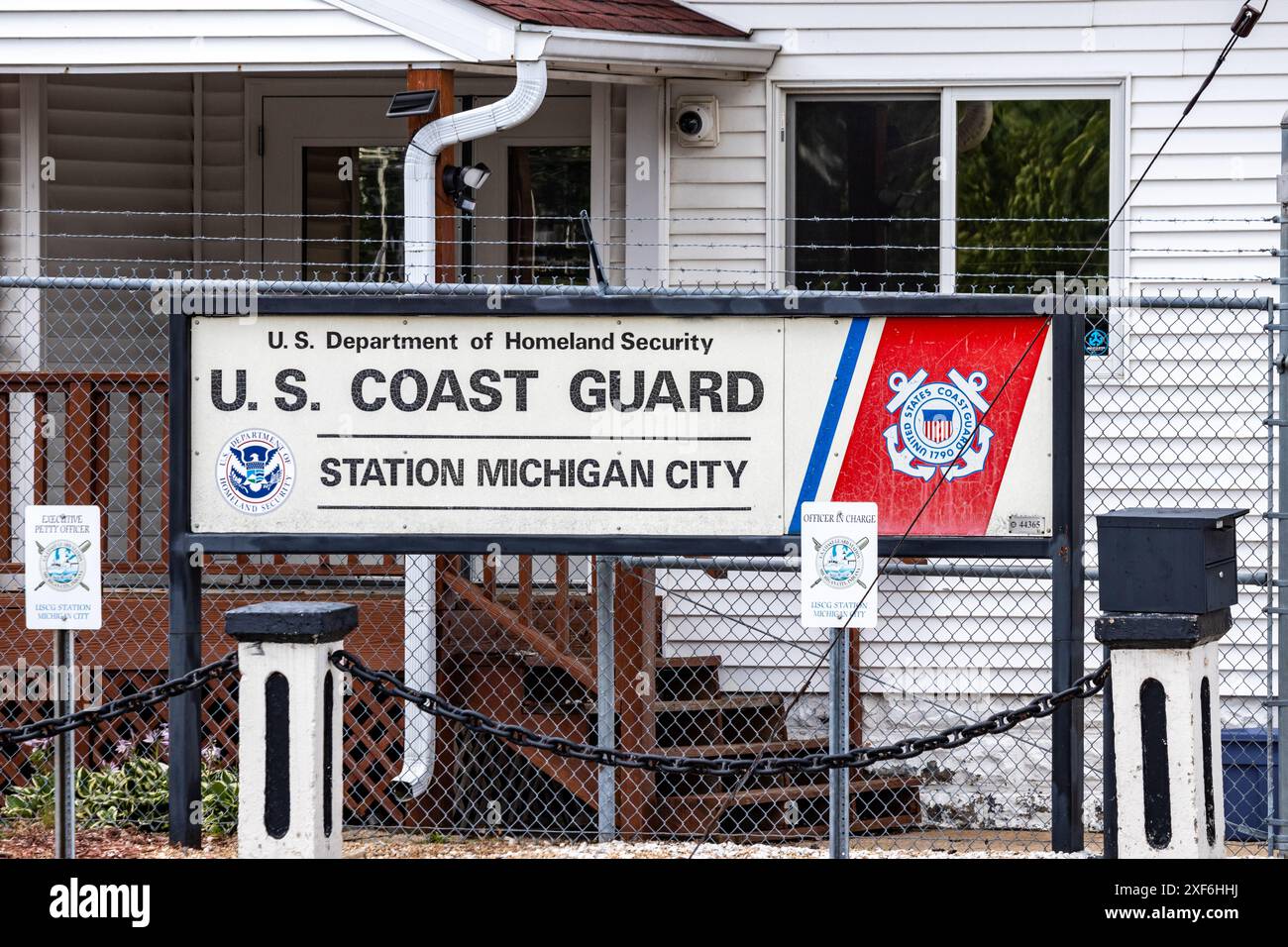 US Coast Guard Station in Michigan City, USA Stockfoto