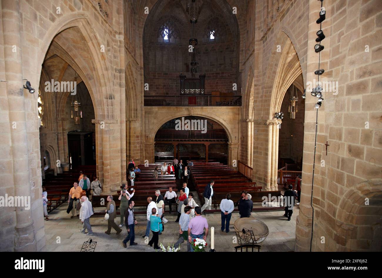Kirche von San Salvador, Getaria, Guipuzcoa, Baskisches Land, Spanien Stockfoto
