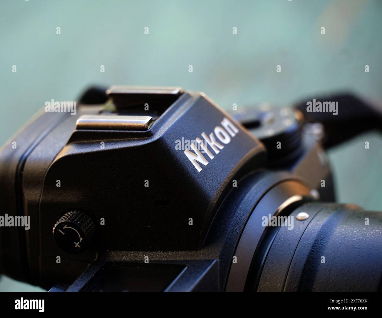 Ohrid, Nordmazedonien - juni. 25, 2024 : Nikon z7 spiegellose Kamera, Nahaufnahme. Stockfoto