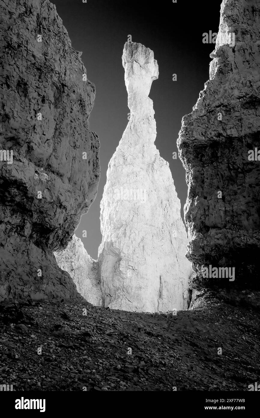 Utah, Bryce Canyon National Park. Hoodoo entlang des Peekaboo Loop Trail Stockfoto