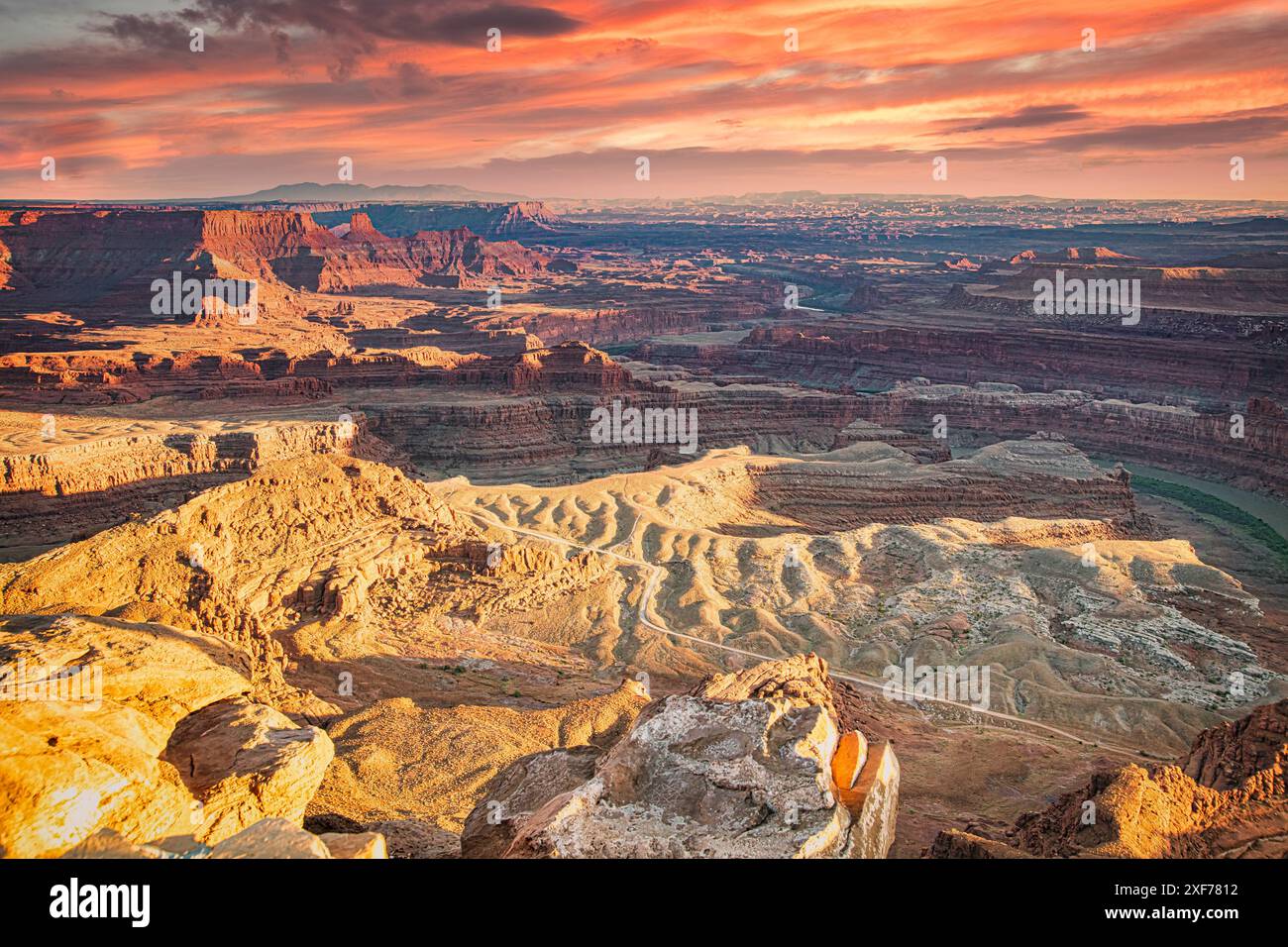 Deadhorse Point State Park in Utah mit Blick auf den Colorado River Stockfoto