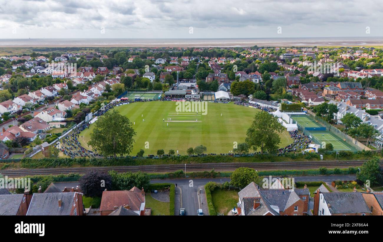 Lancashire CCC V Nottinghamshire in Southport & Birkdale 02.07.24 Stockfoto