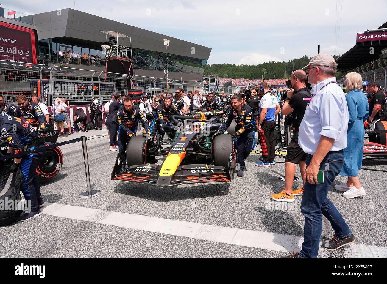 30.06.2024, Red Bull Ring, Spielberg, Formel 1 großer Preis von Österreich 2024, Foto Max Verstappen (NLD), Oracle Red Bull Racing Stockfoto