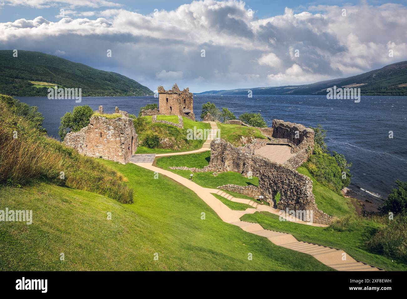 Geographie / Reise, Großbritannien, Schottland, Urquhart Castle am Loch Ness, Drumnadrochit, ADDITIONAL-RIGHTS-CLEARANCE-INFO-NOT-AVAILABLE Stockfoto
