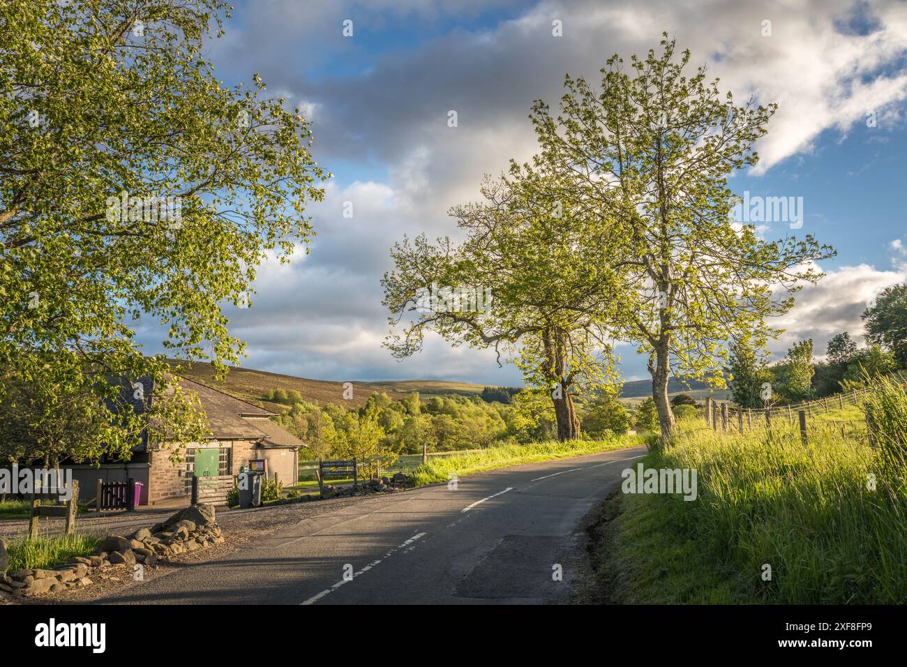 Geografie / Reise, Großbritannien, Schottland, Straße in Kirkton von Glenisla Village, ADDITIONAL-RIGHTS-CLEARANCE-INFO-NOT-AVAILABLE Stockfoto