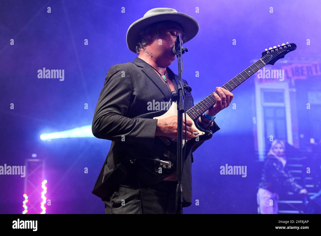 Pete Doherty von den Libertines tritt während der Tour 2024 im Villa Ada Estate 2024 am 1. Juli 2024 in Rom auf. Stockfoto