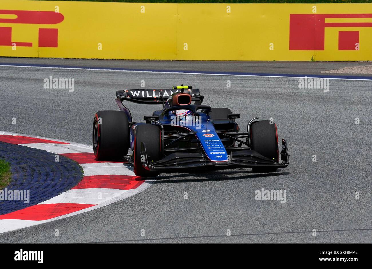 28.06.2024, Red Bull Ring, Spielberg, Formel 1 großer Preis von Österreich 2024, Foto Logan Sargeant (USA), Williams Racing Stockfoto