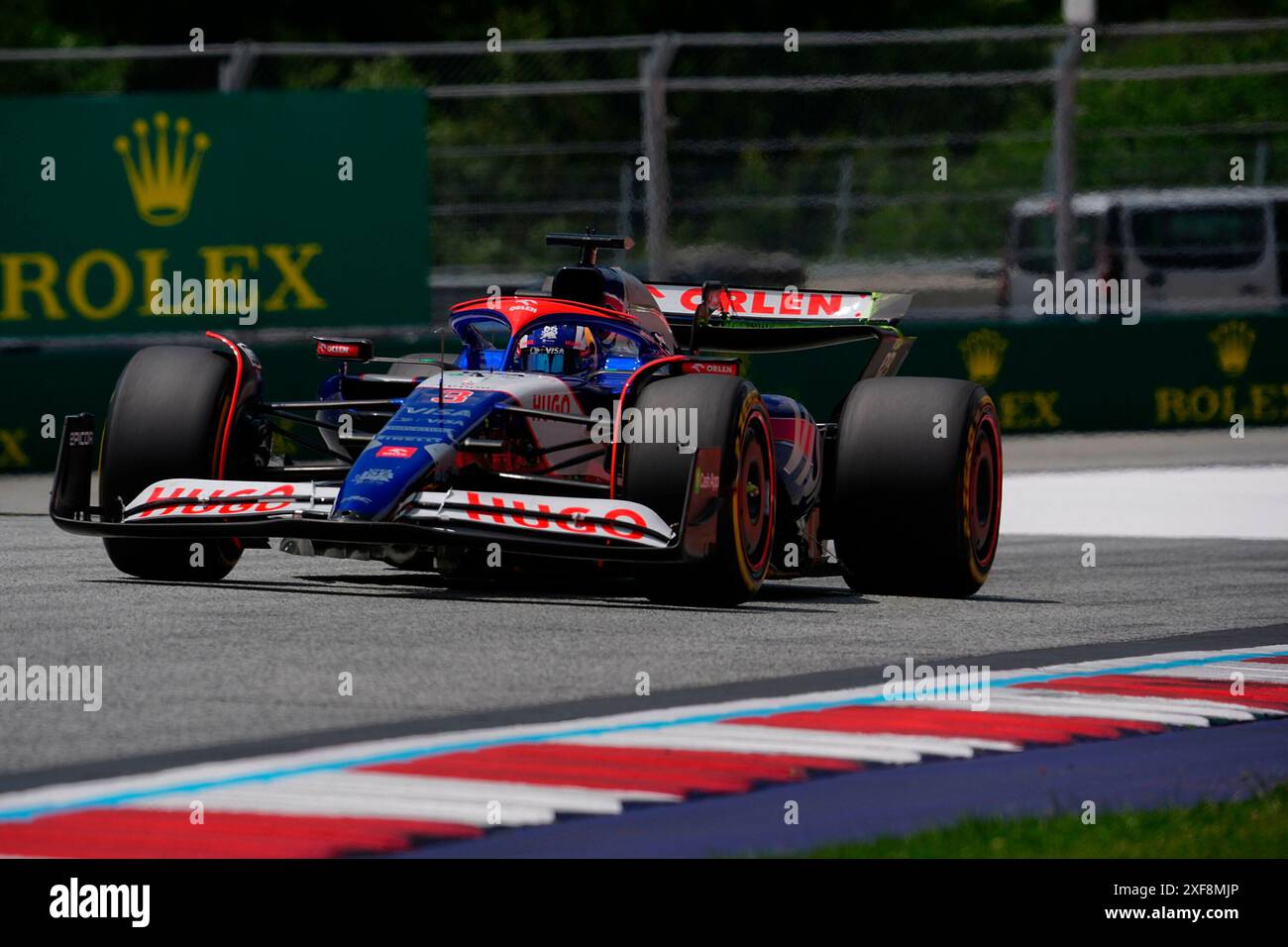 28.06.2024, Red Bull Ring, Spielberg, Formel 1 großer Preis von Österreich 2024, Foto Daniel Ricciardo (aus), Visa Cash App RB Formel 1 Team Stockfoto