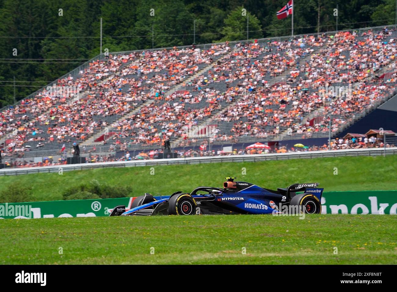 28.06.2024, Red Bull Ring, Spielberg, Formel 1 großer Preis von Österreich 2024, Foto Logan Sargeant (USA), Williams Racing Stockfoto