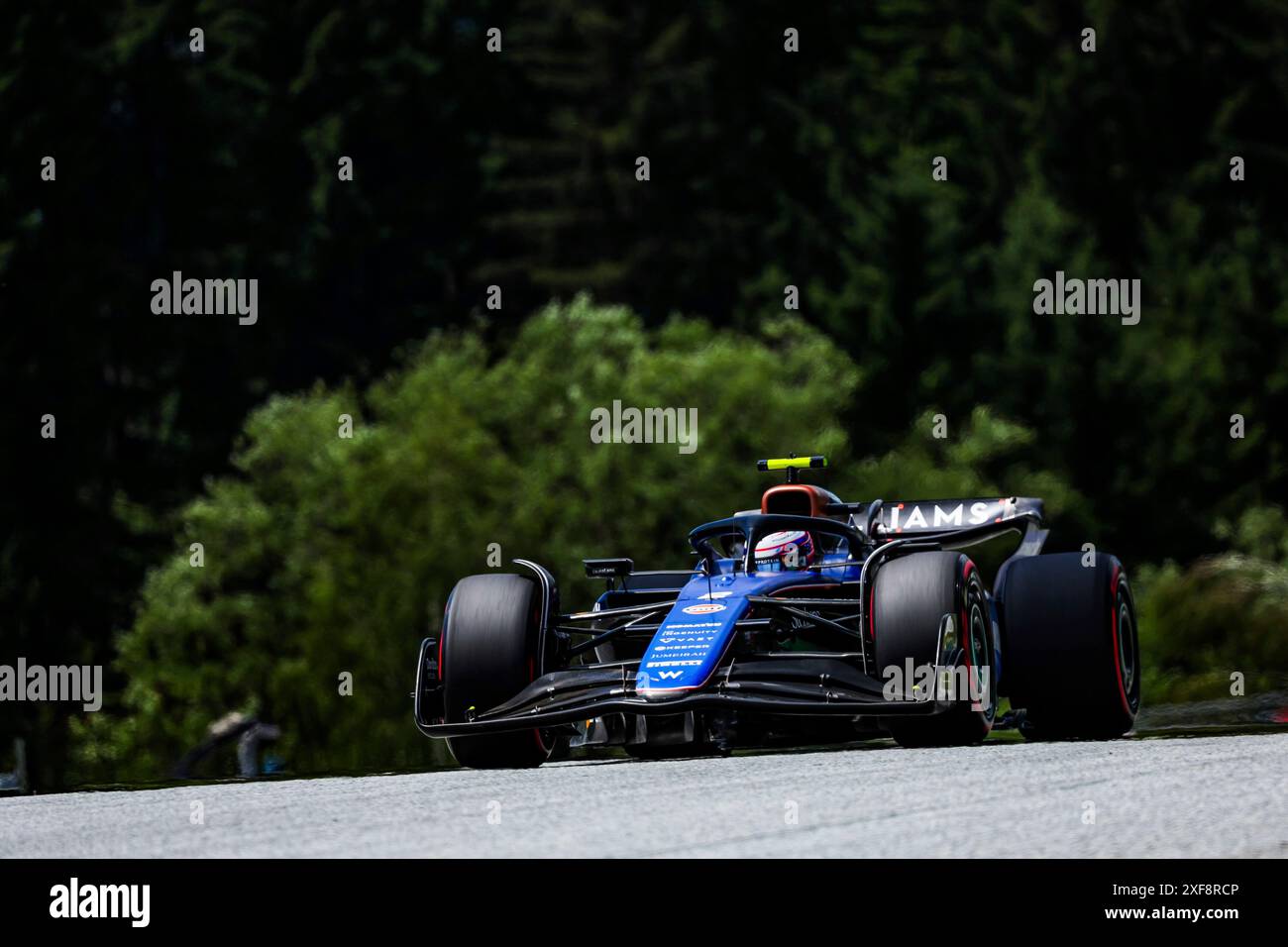 #2 Logan Sargeant (USA, Williams Racing), Formel 1 Grand Prix von Österreich auf dem Red Bull Ring am 28. Juni 2024 in Spielberg, Österreich. (Foto: HOCH ZWEI) Stockfoto