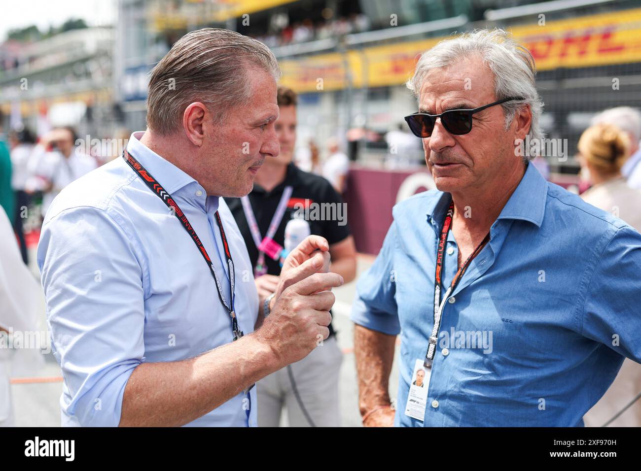 Spielberg, Österreich. 30. Juni 2024. Jos Verstappen (NLD), Carlos Sainz Senior (ESP), F1 Grand Prix von Österreich am 30. Juni 2024 auf dem Red Bull Ring in Spielberg, Österreich. (Foto von HOCH ZWEI) Credit: dpa/Alamy Live News Stockfoto