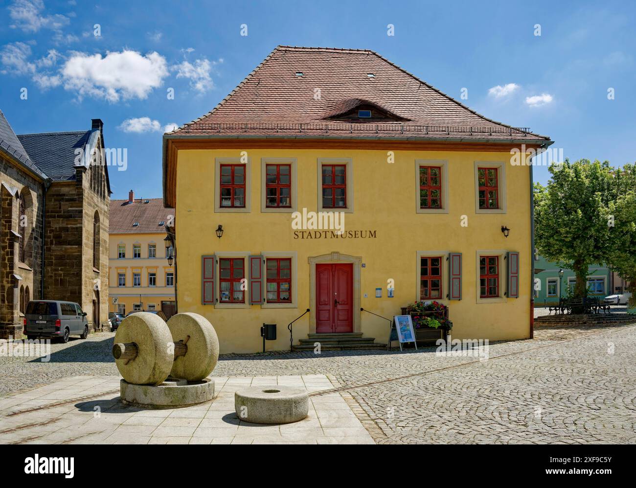 Eisenberger Stadtmuseum Kloetznersches Haus, Marktplatz, Eisenberg, Saale-Holzland, Thüringen, Deutschland Stockfoto