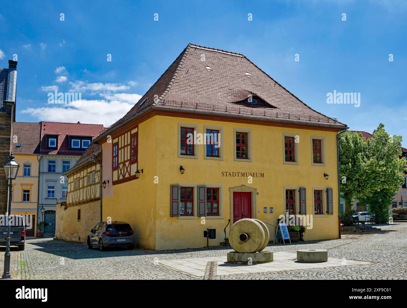Eisenberger Stadtmuseum Kloetznersches Haus, Marktplatz, Eisenberg, Saale-Holzland, Thüringen, Deutschland Stockfoto