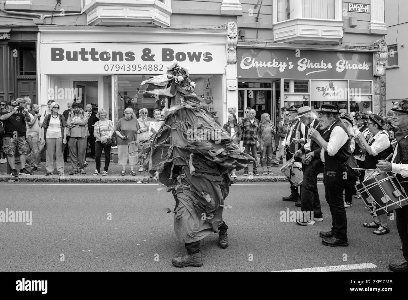 MAZEY DAY GOLOWAN FESTIVAL PENZANCE CORNWALL Stockfoto