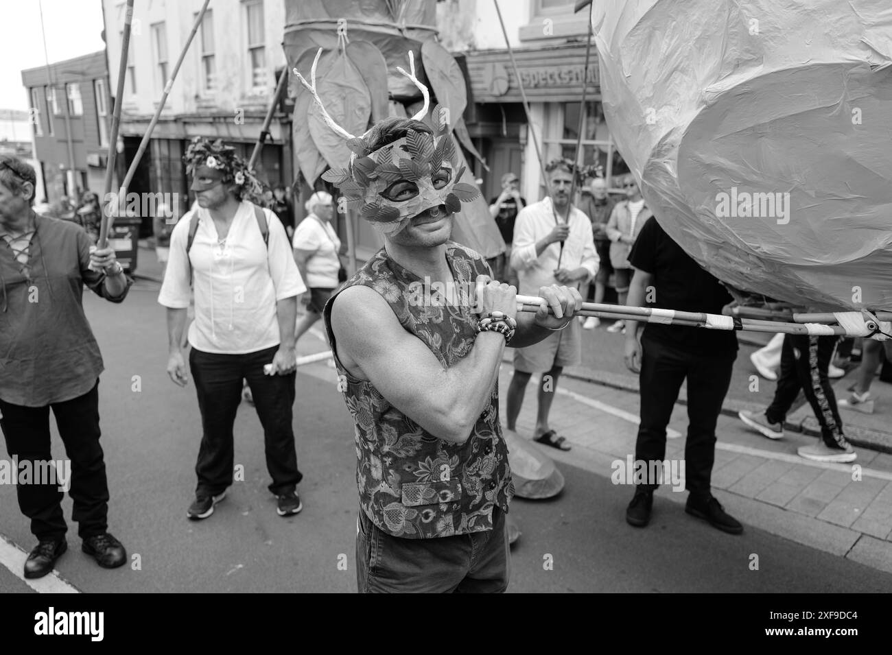 MAZEY DAY GOLOWAN FESTIVAL PENZANCE CORNWALL Stockfoto