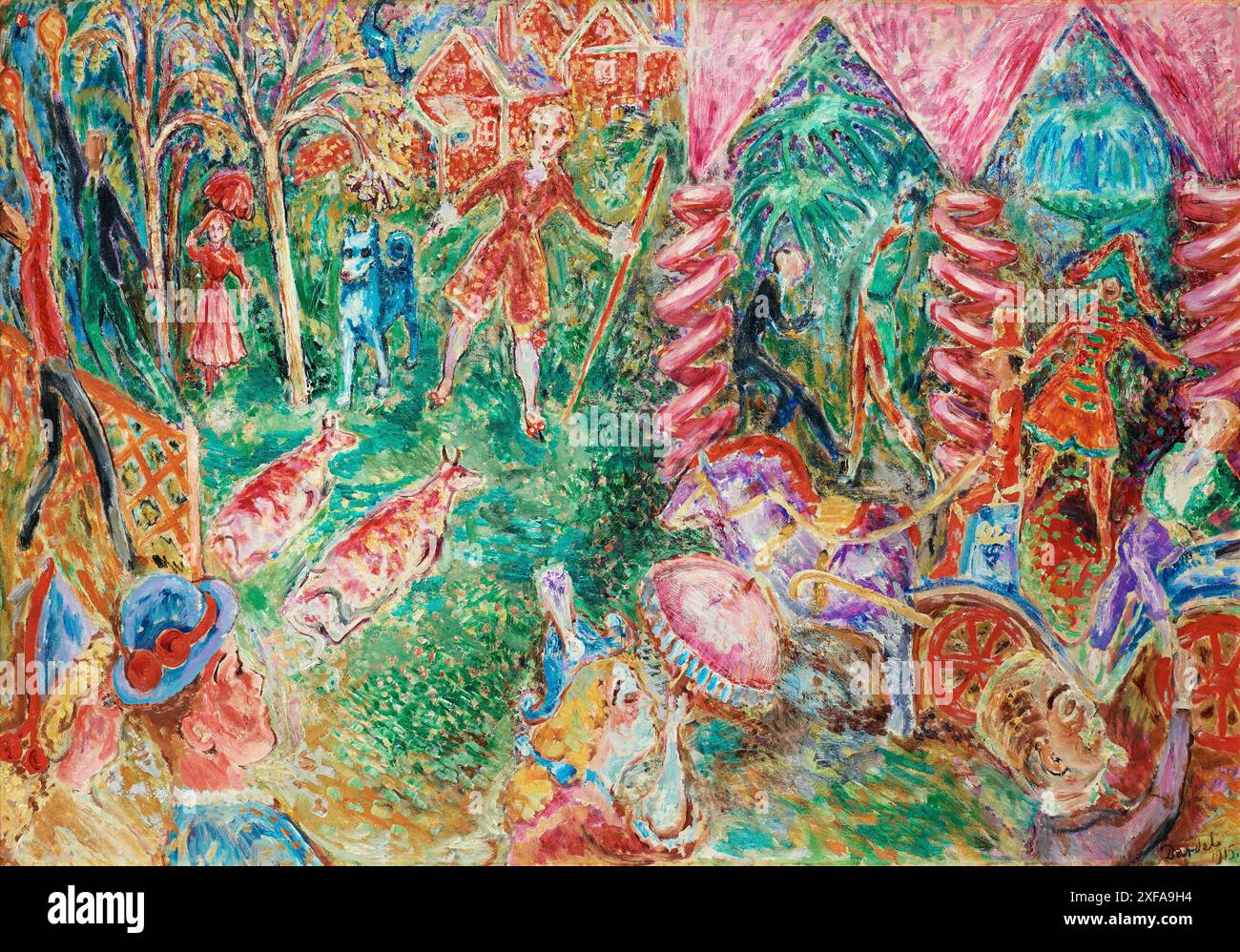 Touristenhotel in Rättvik 1915 Nils Dardel (1888-1943) Stockfoto