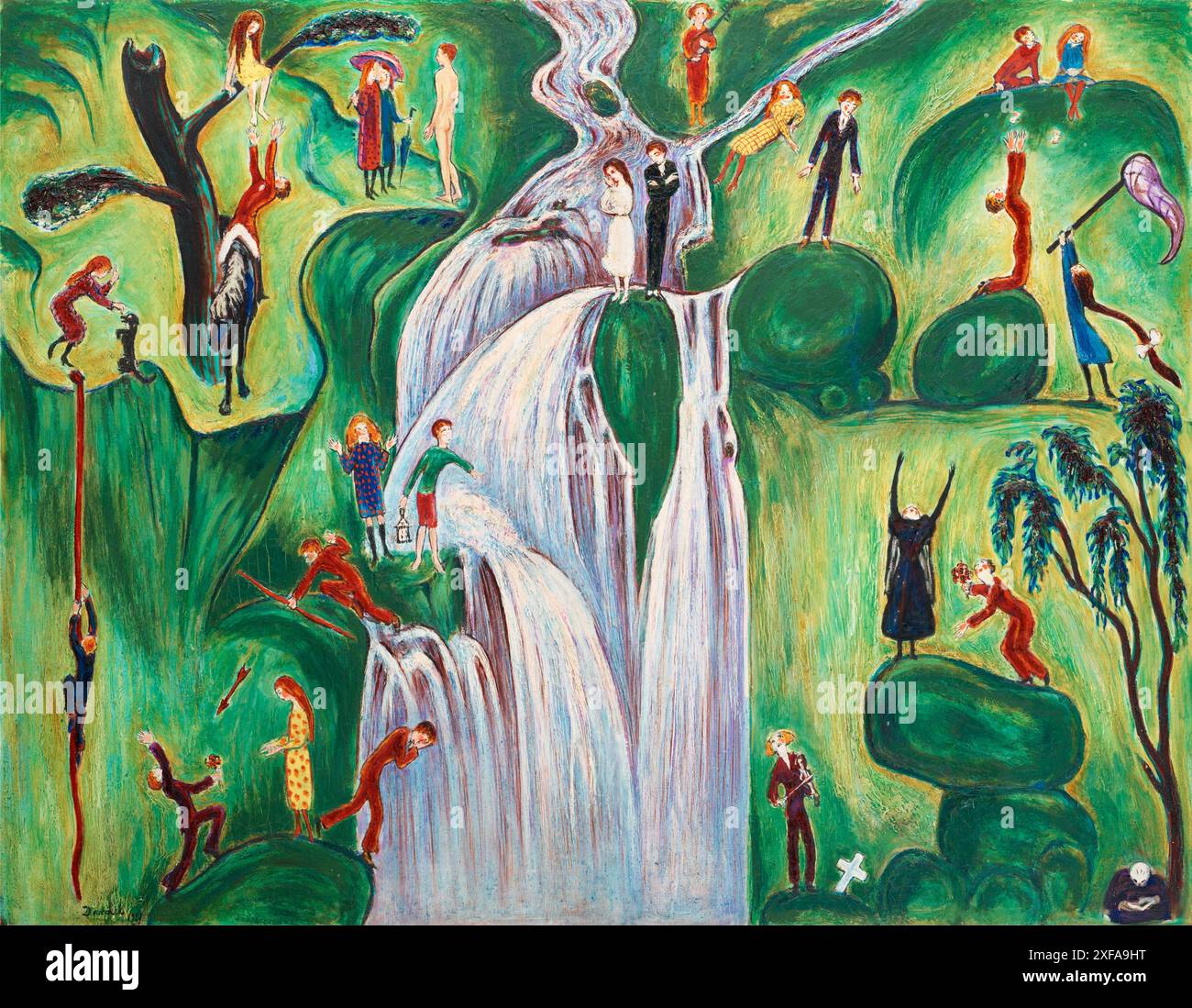 Vattenfallet', 1921 – 2012 für rekordverdächtige 25 Millionen Kronen verkauft. Nils von Dardel (1888-1943) - Stockfoto