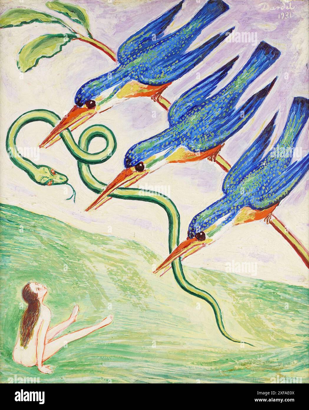 Nils Dardel (1888-1943) Die Vögel Stockfoto
