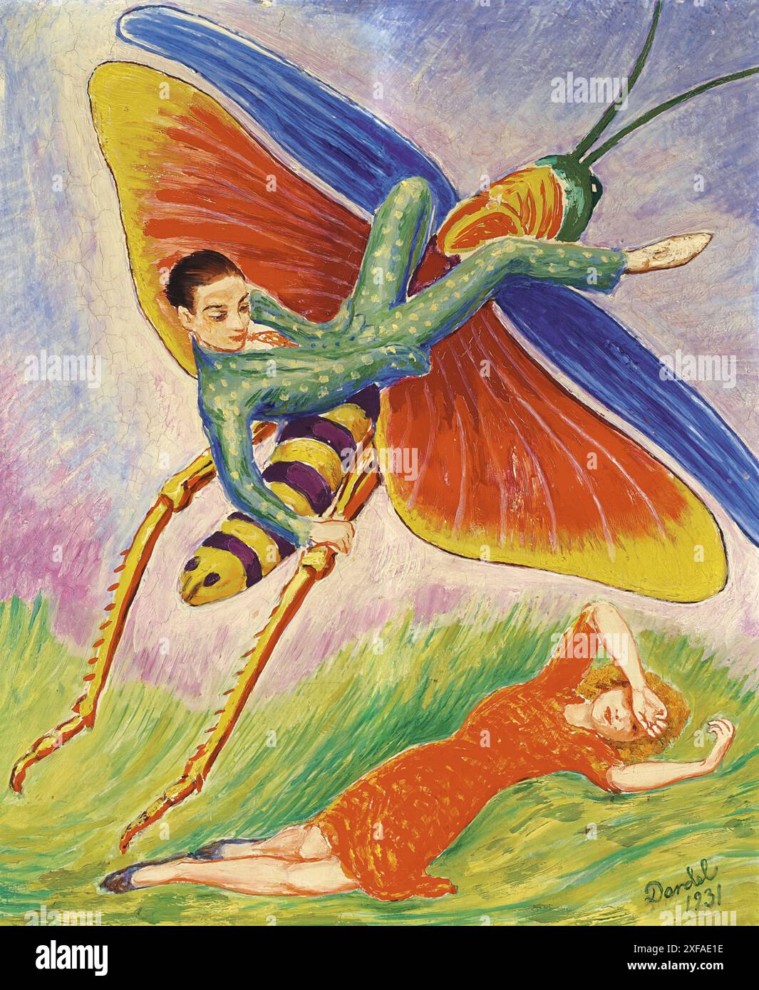 The Grasshopper 1931 Nils von Dardel (1888-1943) Stockfoto