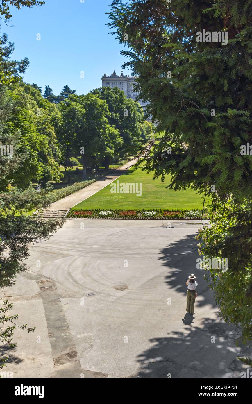 Stressabbau: Der Kontakt mit der Natur kann Stress reduzieren und die Schlafqualität verbessern Stockfoto