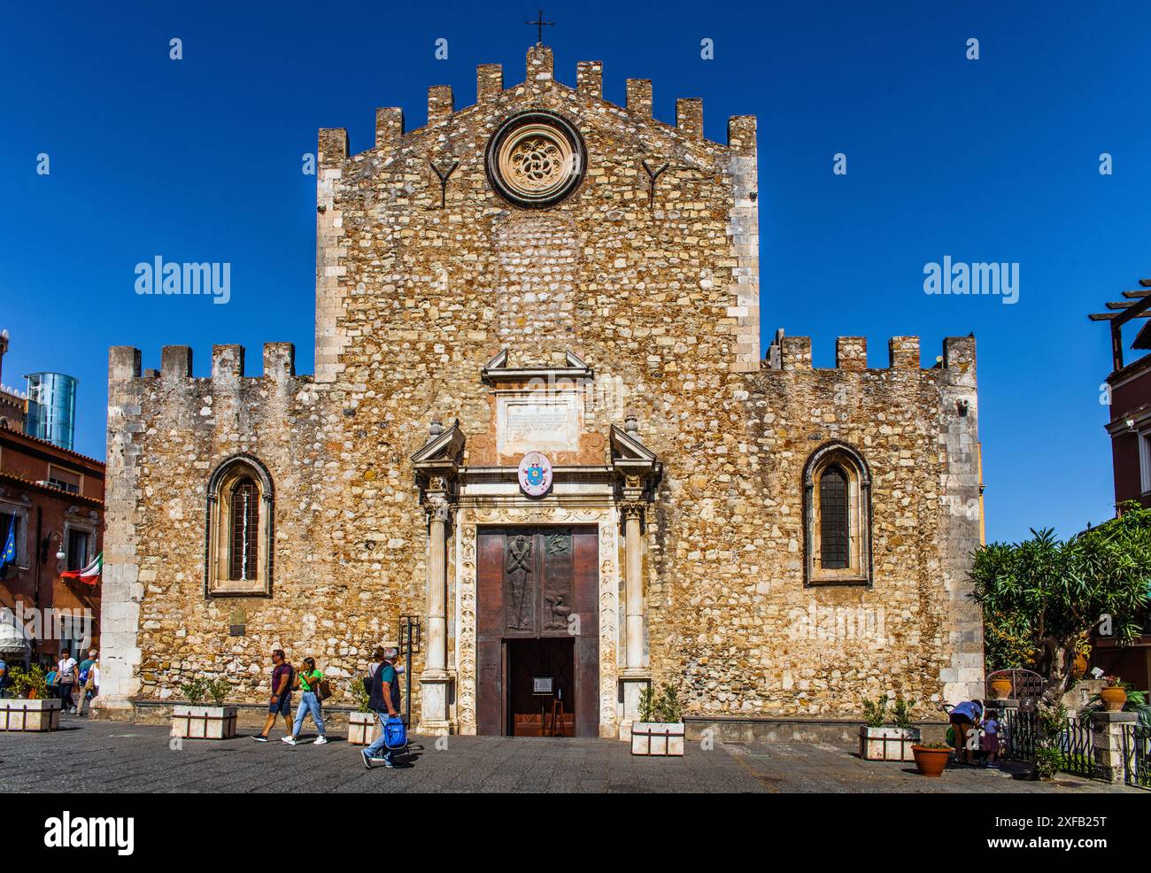 Geographie / Reisen, Italien, Sizilien, Taormina, Kathedrale San Nicolo di Bari, ADDITIONAL-RIGHTS-CLEARANCE-INFO-NOT-AVAILABLE Stockfoto