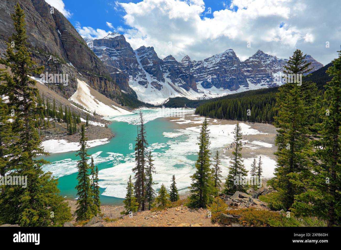 Geografie / Reisen, Kanada, Alberta, Banff National Park, Lake Moraine, LAKE LOUISE, ZUSÄTZLICHE RECHTE-CLEARANCE-INFO-NICHT-VERFÜGBAR Stockfoto