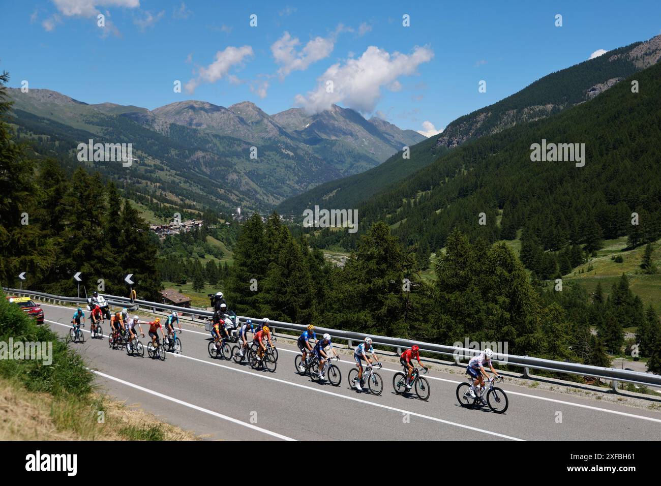 Tour de Frace 2024, Stage 4, Pinerolo nach Valloire - 01. JULI : während der 4 111. Auflage der Tour de France 2024 Radrennen, eine Etappe von 140 km 07/2024 ( Foto: Jan de Meuleneir / GodingImages Stockfoto