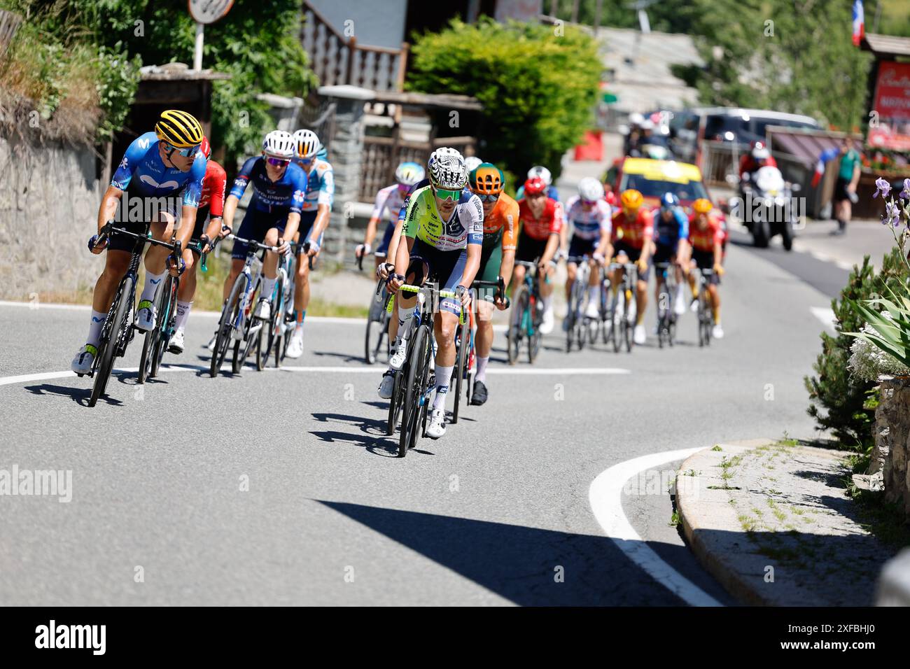 Tour de Frace 2024, Stage 4, Pinerolo nach Valloire - 01. JULI : während der 4 111. Auflage der Tour de France 2024 Radrennen, eine Etappe von 140 km 07/2024 ( Foto: Jan de Meuleneir / GodingImages Stockfoto