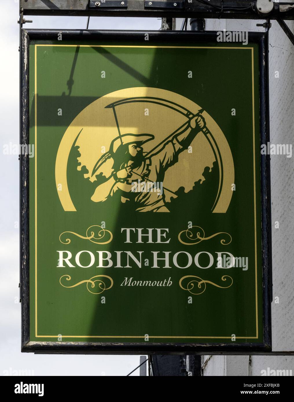 The Robin Hood Inn - Public House - Monnow Street, Monmouth, Monmouthshire, Wales, Großbritannien Stockfoto