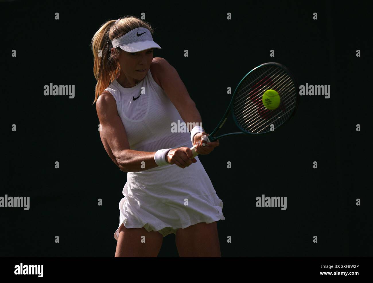 Katie Boulter im Kampf gegen Tatjana Maria (nicht abgebildet) am