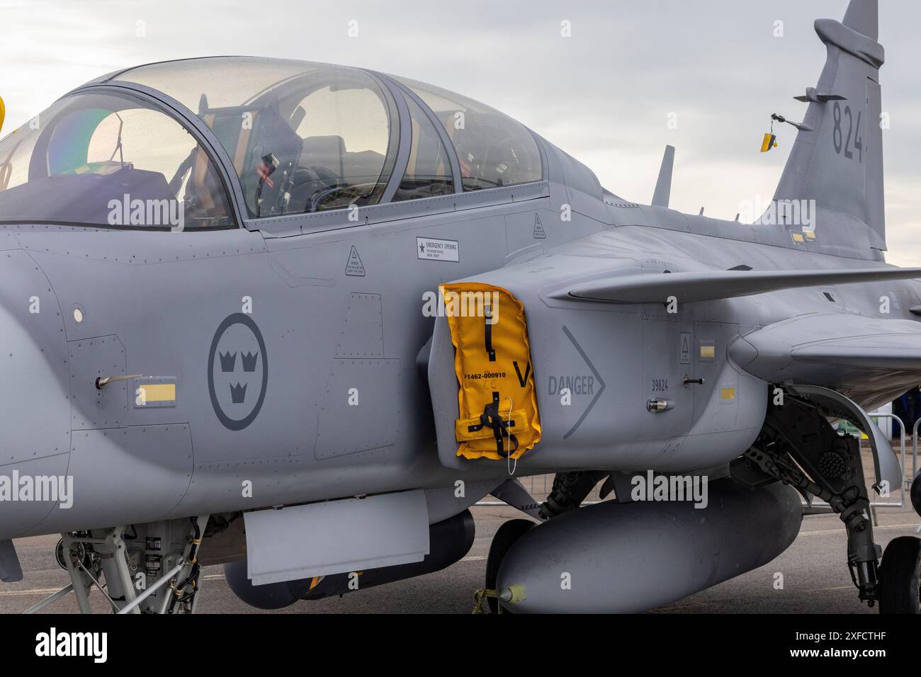 Der Gripen-Jet der schwedischen Luftwaffe Stockfoto