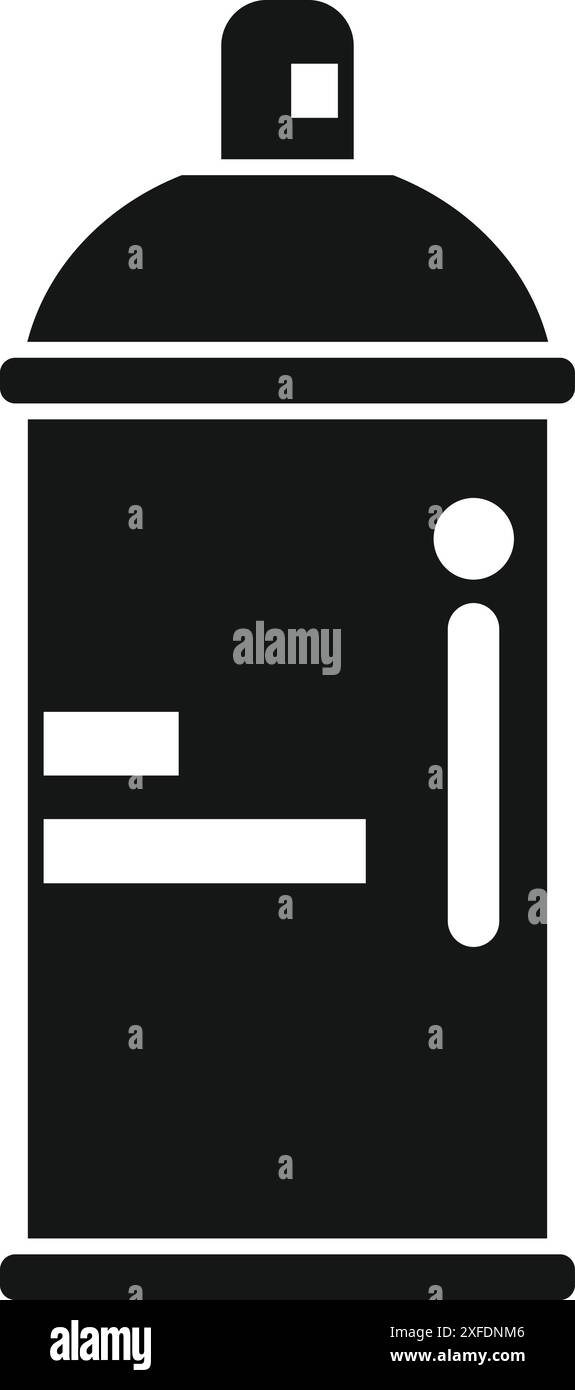 Schwarze Sprühfarbe steht für Street Art, Graffiti und urbane Kreativität Stock Vektor